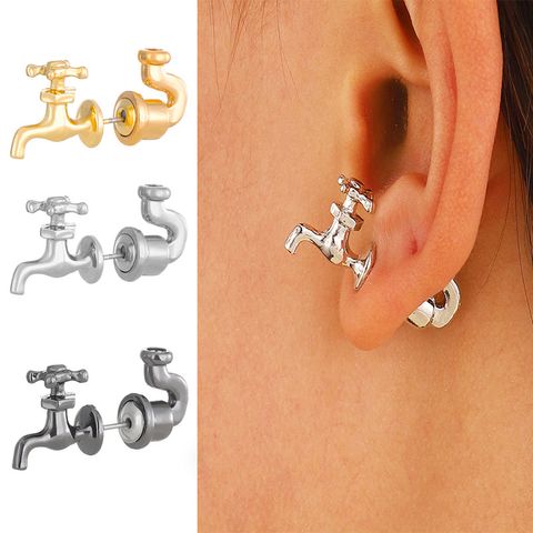 1 Pair Modern Style Simple Style Faucet Alloy Ear Studs