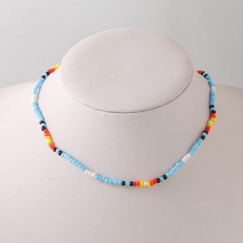 Original Design Colorful Alloy Seed Bead Beaded Plating Women's Necklace