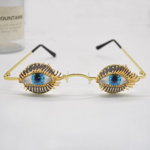 Classic Style Eye Resin Round Frame Full Frame Women's Sunglasses