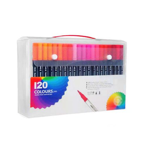 1 Set Solid Color School Plastic Preppy Style Watercolor Pen