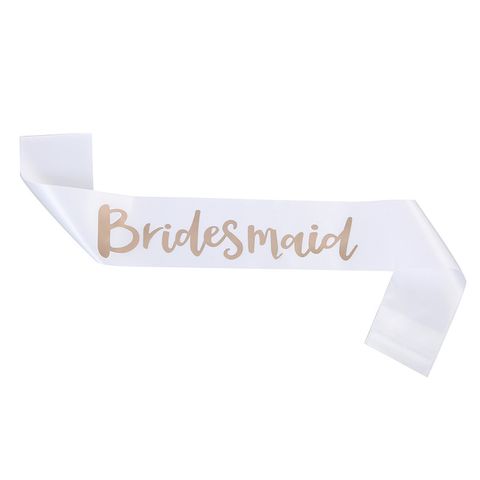 Modern Style Letter Satin Cloth Wedding Party Costume Props
