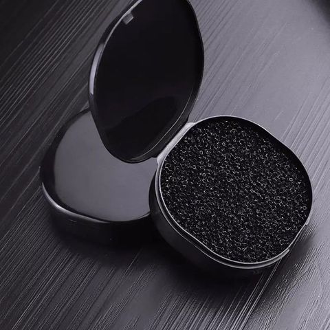 Simple Style Black Plastic Plastic Handgrip Makeup Brushes Cleaning Box 1 Piece
