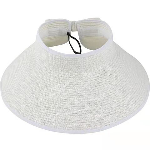 Women's Simple Style Solid Color Big Eaves Sun Hat