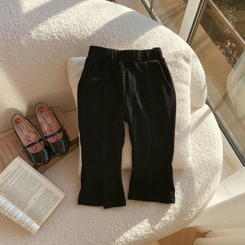 Elegant Cute Solid Color Corduroy Pants & Leggings