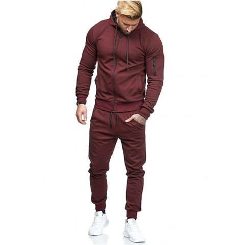 Men's Solid Color Pants Sets Men's Clothing