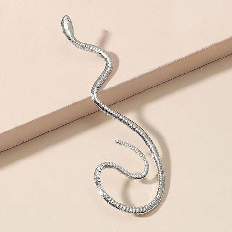 1 Piece Simple Style Snake Plating Alloy White Gold Plated Ear Cuffs