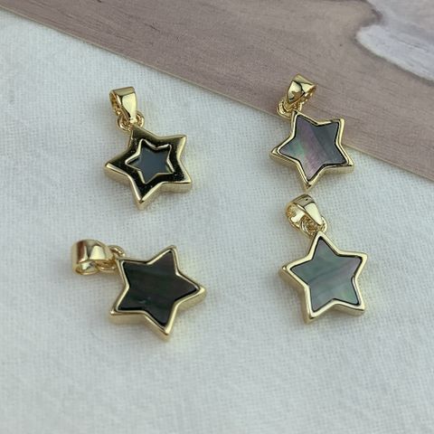 Simple Style Star Copper Stoving Varnish Jewelry Accessories