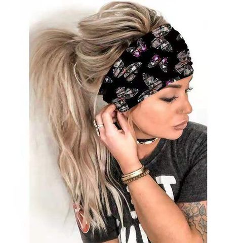 Women's Vacation Flower Polyester Hair Band