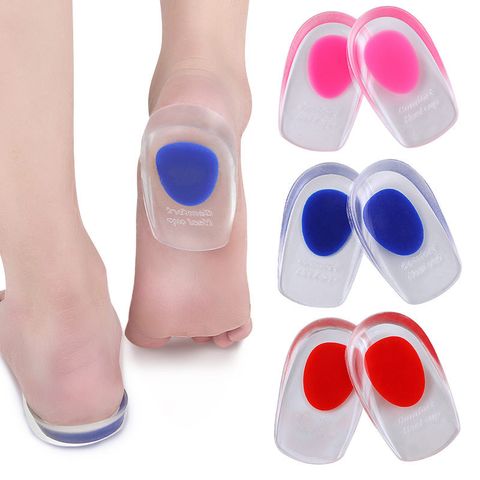 Solid Color Shoe Accessories Pu Leather All Seasons Heightening Insole