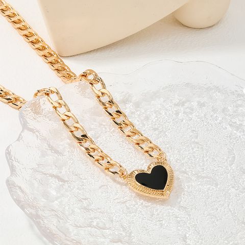 Lady Heart Shape Alloy Women's Necklace