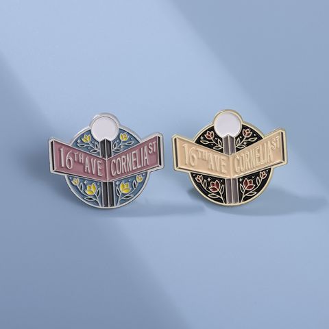 Cartoon Style Letter Alloy Plating Unisex Brooches