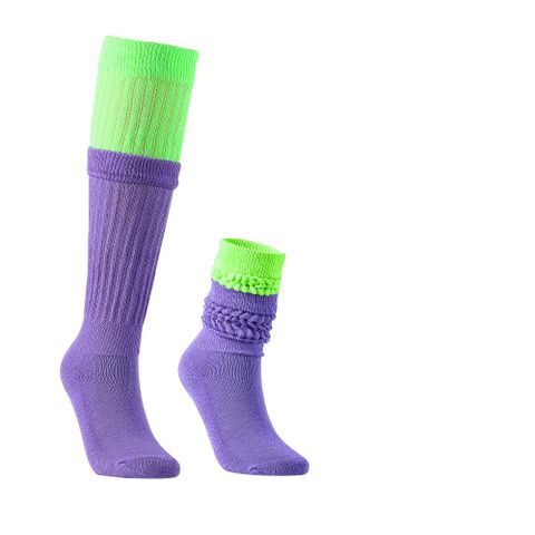 Unisex Simple Style Color Block Polyester Crew Socks A Pair