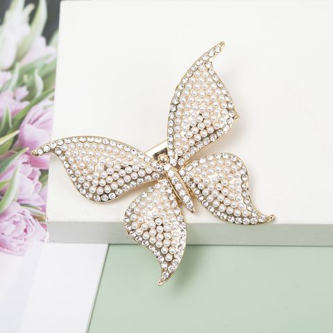 Women's Simple Style Butterfly Metal Plating Hair Clip