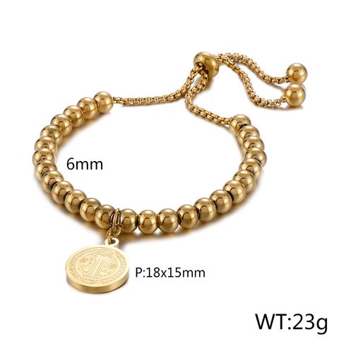 Fashion Geometric Titanium Steel Gold Plated Gold Plated Bracelets