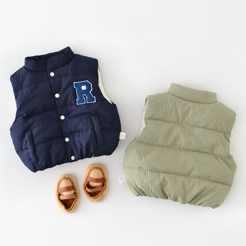 Cute Letter Polyester Boys Outerwear