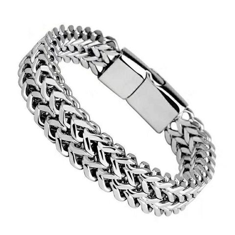 Casual Geometric Stainless Steel Plating Men's Bracelets