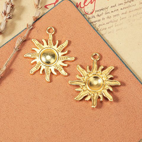 Classic Style Commute Sun Alloy Plating Gold Plated Charms Jewelry Accessories