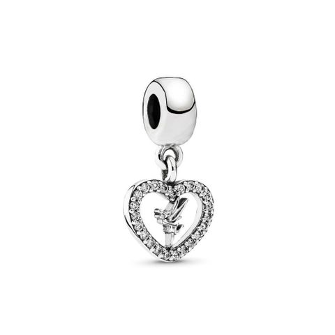 Simple Style Commute Heart Shape Sterling Silver Inlay Rhinestones Jewelry Accessories
