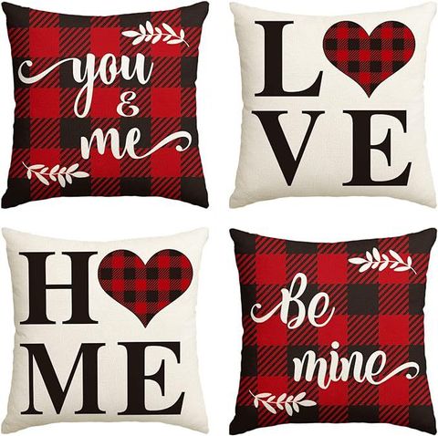 Cute Retro Heart Shape Polyester Pillow Cases