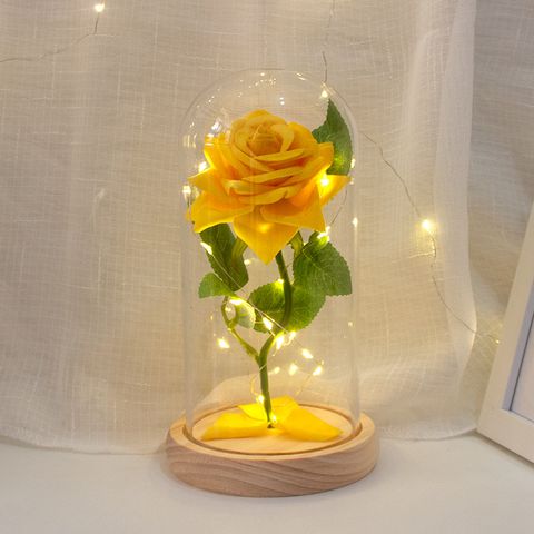 Valentine's Day Cute Sweet Flower Wood Glass Daily Graduation Birthday Ornaments