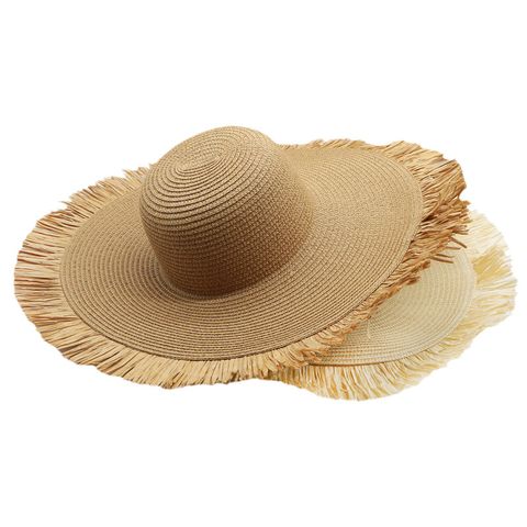 Women's Elegant Solid Color Wide Eaves Sun Hat