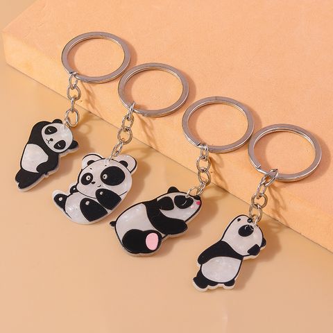 Cute Panda Zinc Alloy Keychain