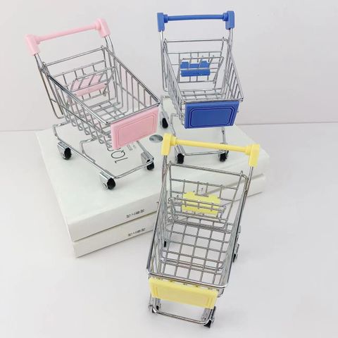 Shopping Cart Color Block Metal Toys