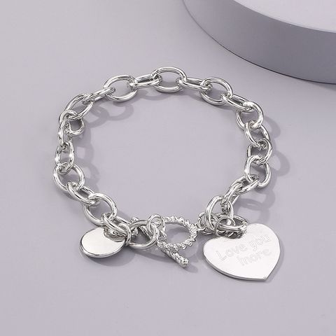 Romantic Cool Style Letter Heart Shape Alloy Wholesale Bracelets