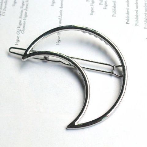 Simple Style Moon Alloy Plating Hair Clip 1 Piece