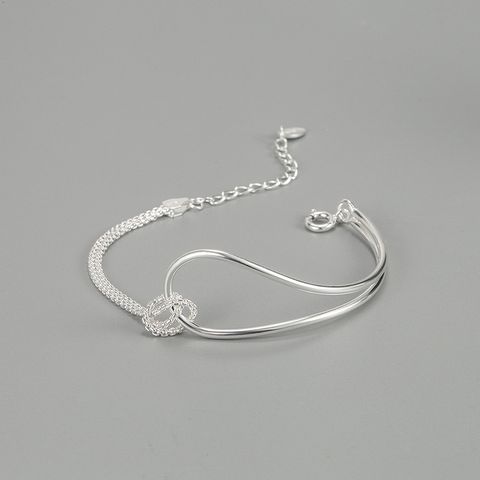 Fashion Knot Silver Bracelets 1 Piece