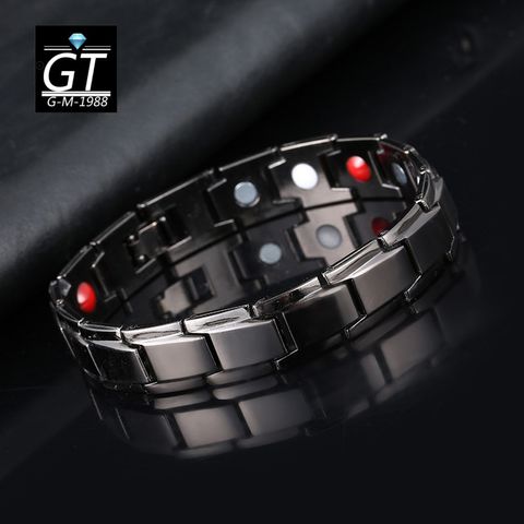 1 Piece Fashion Geometric Metal Plating Men's Bracelets