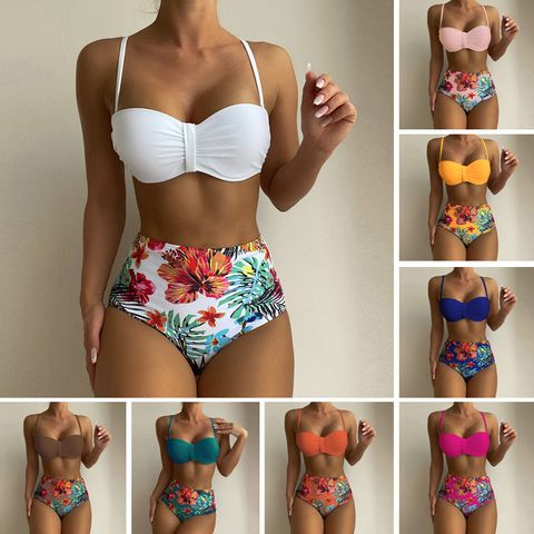Women's Flower 2 Piece Set Bikinis