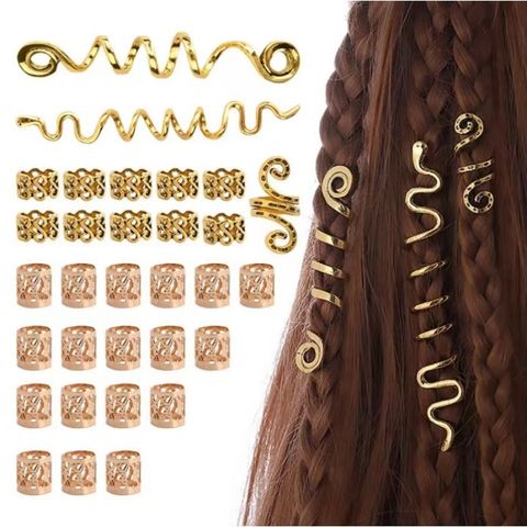 Fashion Geometric Natural Stone Plating Hair Buckle 1 Set