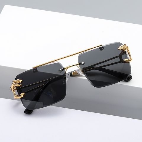 Fashion Geometric Pc Square Frameless Men's Sunglasses