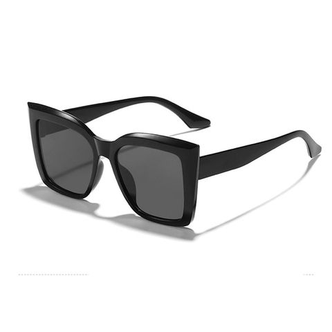 Fashion Solid Color Pc Resin Cat Eye Full Frame Women's Sunglasses