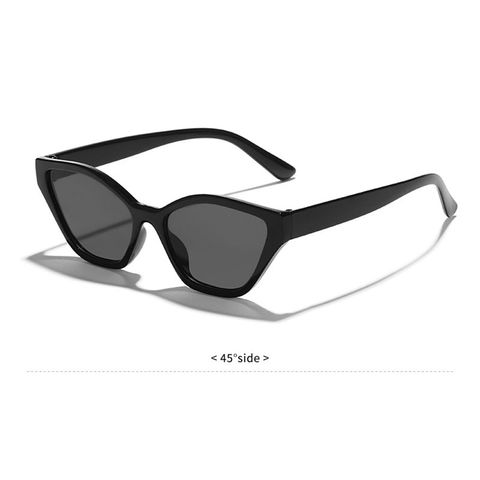 Vacation Solid Color Pc Resin Cat Eye Full Frame Women's Sunglasses