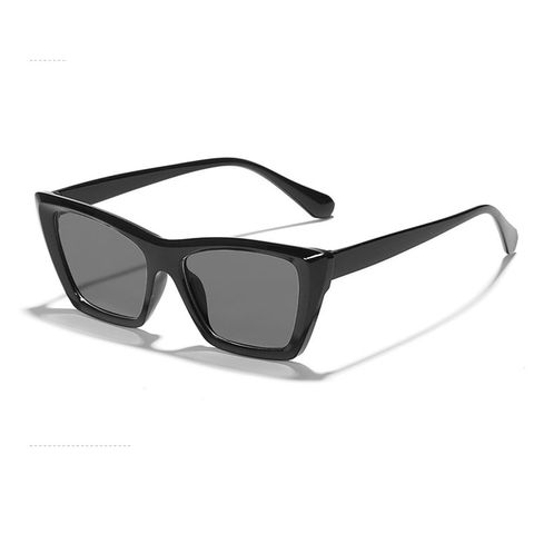 Fashion Leopard Pc Uv400 Resin Cat Eye Patchwork Full Frame Women's Sunglasses