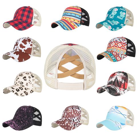 Women's Fashion Flame Printing And Dyeing Curved Eaves Baseball Cap