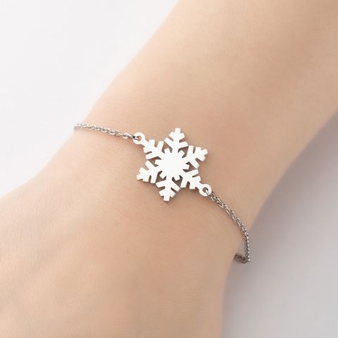 Titanium Steel Fashion Snowflake Bracelets