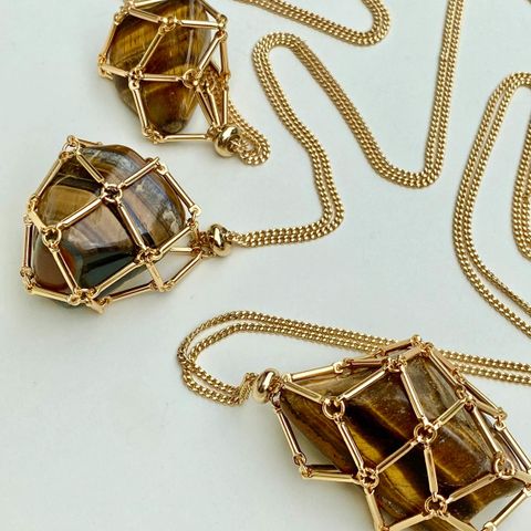 1 Piece Vintage Style Heart Shape Crystal Metal Unisex Pendant Necklace