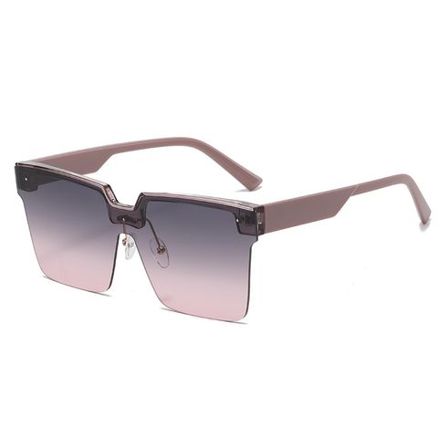 Elegant Basic Ac Square Half Frame Men's Sunglasses