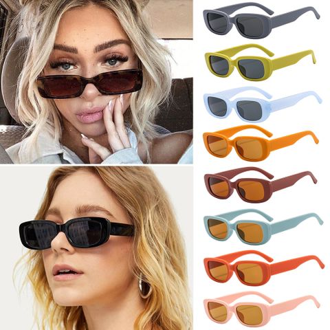 Retro Einfarbig Pc Quadrat Vollbild Sonnenbrille Der Frauen