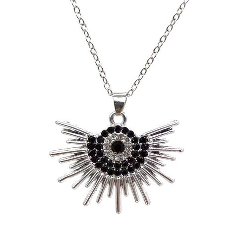 Fashion Flower Alloy Inlay Rhinestones Women's Earrings Necklace