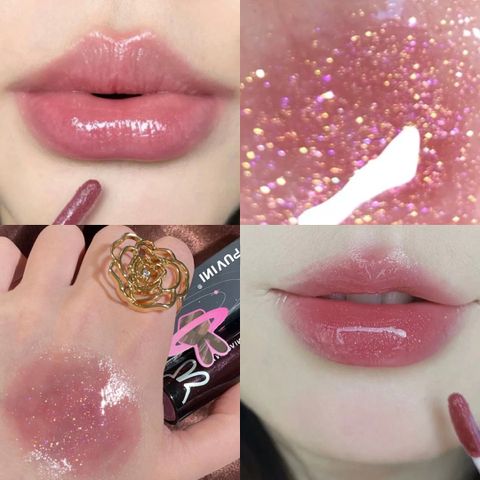 Casual Solid Color Plastic Lip Glaze