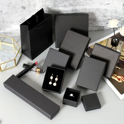 Fashion Solid Color Paper Jewelry Boxes