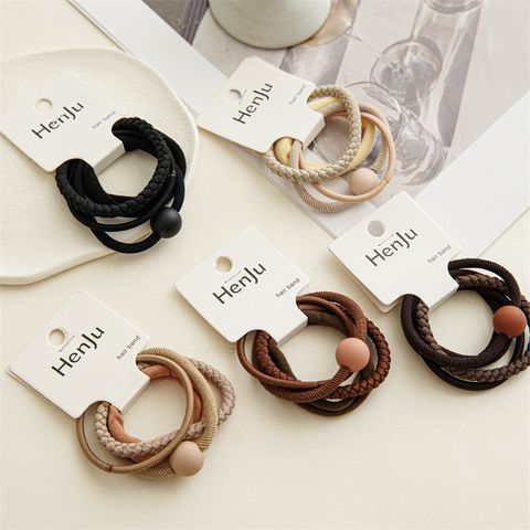 Simple Style Solid Color Acrylic Hair Tie 1 Set