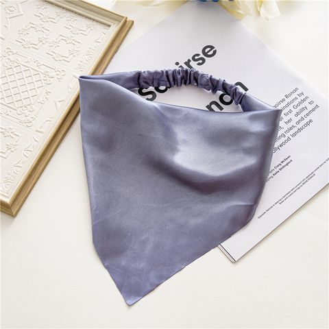 Simple Style Solid Color Satin Ribbon Kerchief 1 Piece