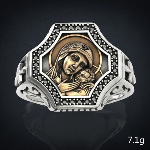 1 Piece Retro Mama Constellation Alloy Plating Mother's Day Unisex Rings