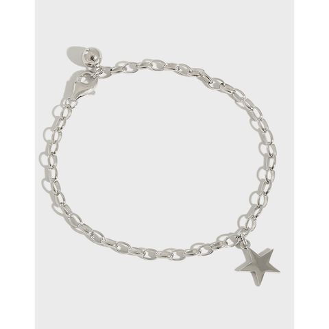 Fashion Simple Style Star Sterling Silver Star Bracelets