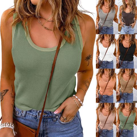 Women's Racerback Tank Tops Tank Tops Patchwork Fashion Solid Color